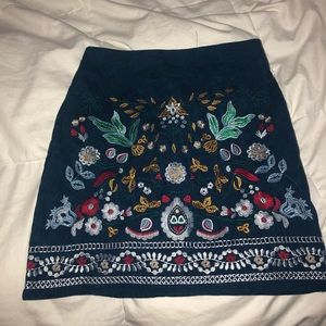 Navy Blue corduroy skirt